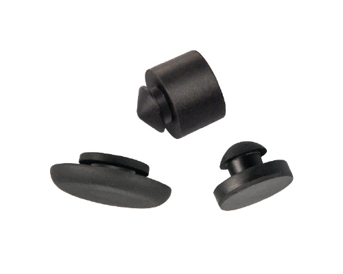 Panel Bushing 1/4" ID Rubber Push-In Bumper.Fits 13/32-7/16" Hole 25 per pack 